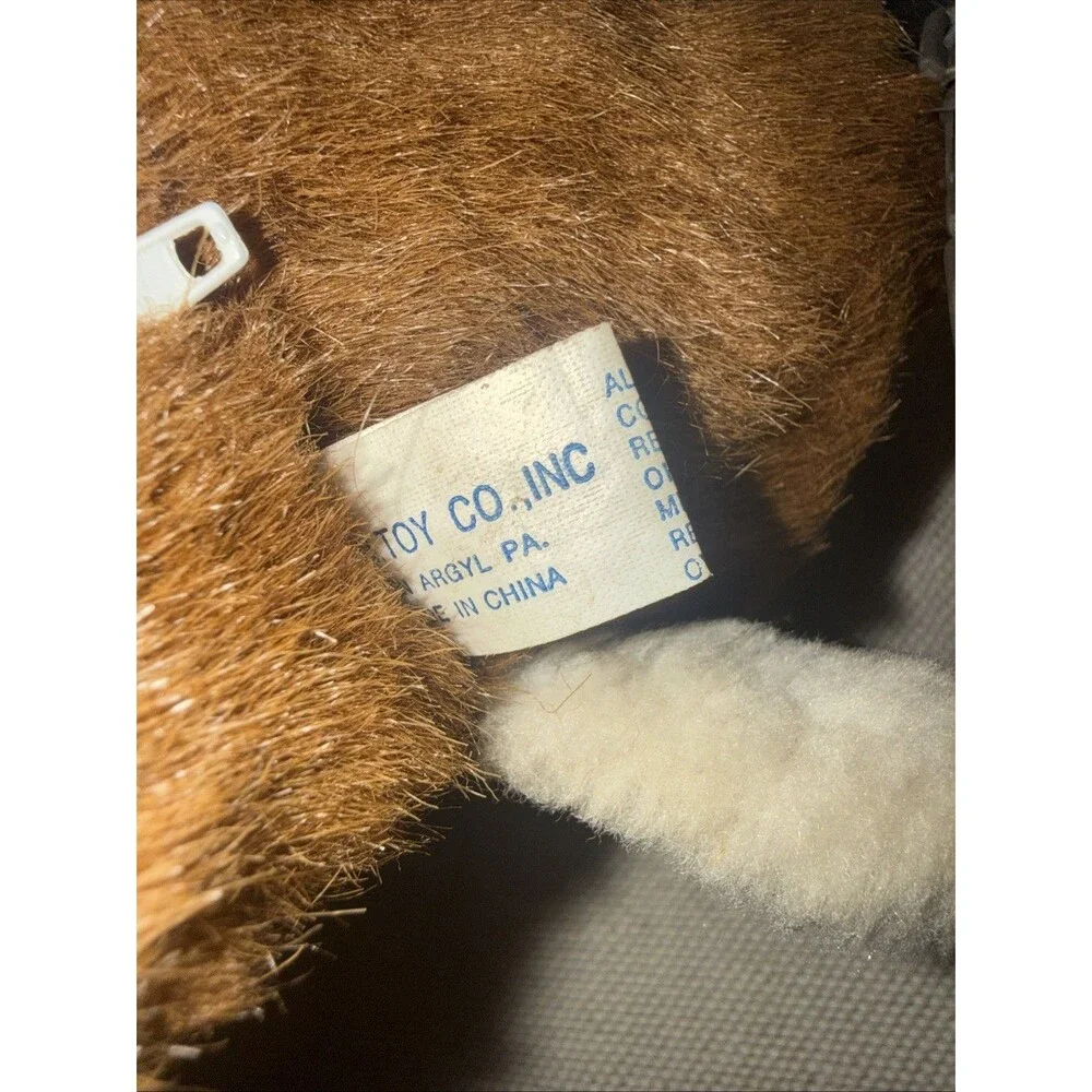 B J Toy Co. Inc.- Plush Squirrel Keychain- Hidden Stash Change Pocket Zipper 13”